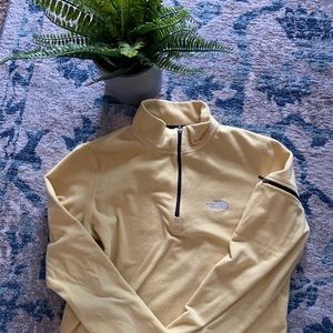 Pastel Yellow North Face Pullover